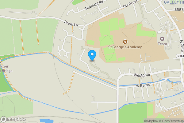 Map location for 51 Westgate Park, Sleaford, Lincolnshire, NG34 7QP