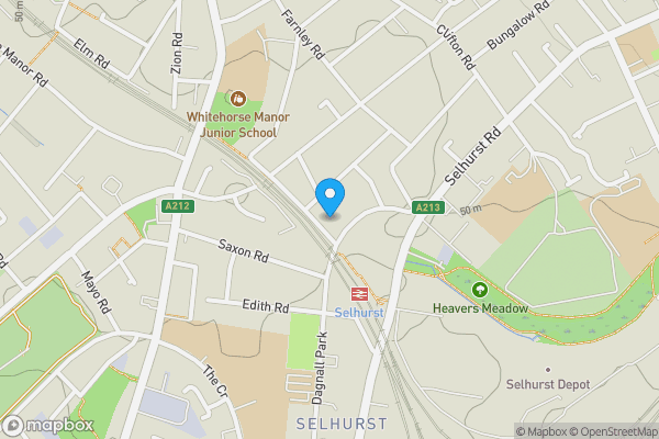 Map location for 1(B) Newhaven Road, South Norwood, SE25 6JQ