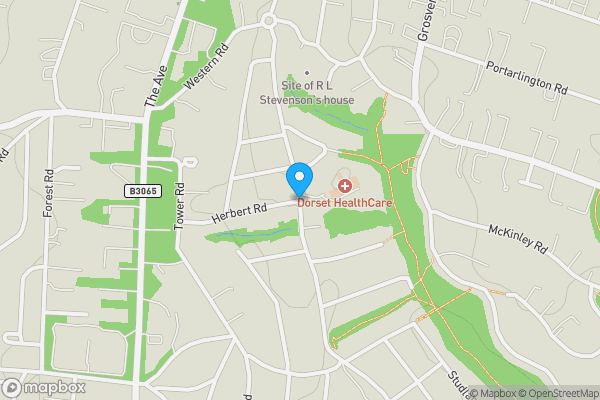 Map location for Alumhurst Day Centre and St Ambrose Cottage, Alumhurst Road, Westbourne, Bournemouth BH4 8RE