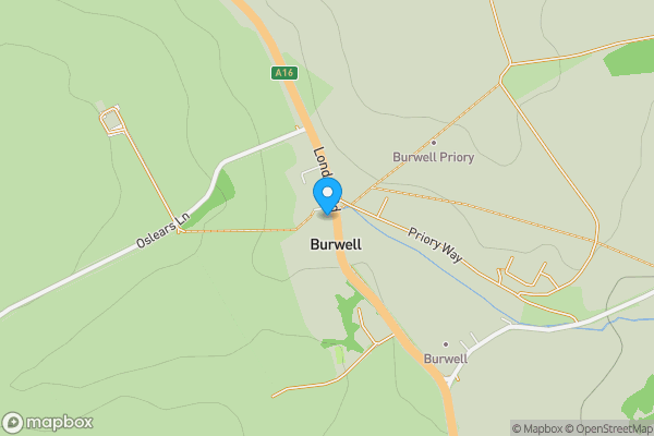 Map location for Wold Cottage, Burwell, Louth, Lincolnshire, LN11 8PR