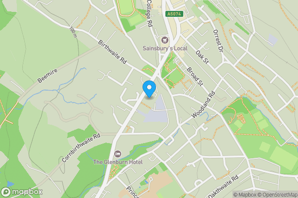 Map location for First Floor Flat at Yewgarth, New Road, Windermere, Cumbria LA23 2LA