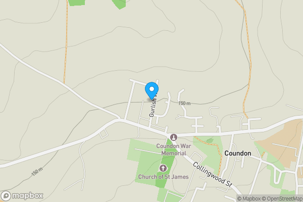 Map location for 18 Gurlish West, Coundon, Bishop Auckland, County Durham, DL14 8PN