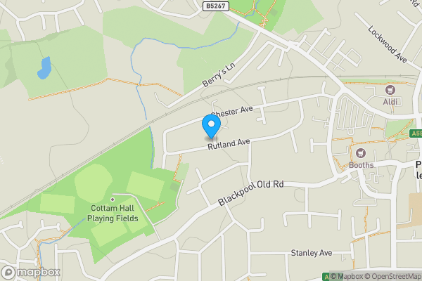 Map location for 2 Ashley Court, Poulton-Le-Fylde, Lancashire FY6 7SH