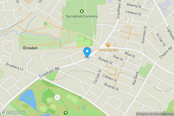 Map location for Trentham Road, Stoke On Trent, Staffordshire, ST3 4EF