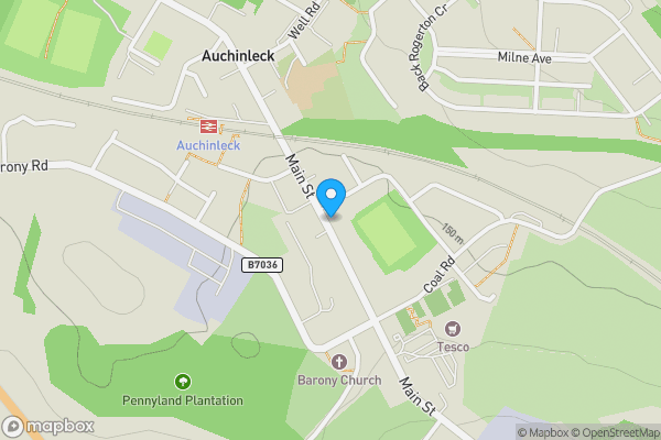 Map location for 134 Main Street, Auchinleck, Cumnock, East Ayrshire KA18 2AG