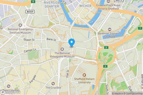 Map location for 17 Haymarket Sheffield South Yorkshire S1 2AW