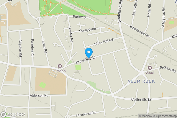 Map location for Former Fernbank Leisure Gardens, Fernbank Road, Alum Rock, Birmingham, B8 3LL