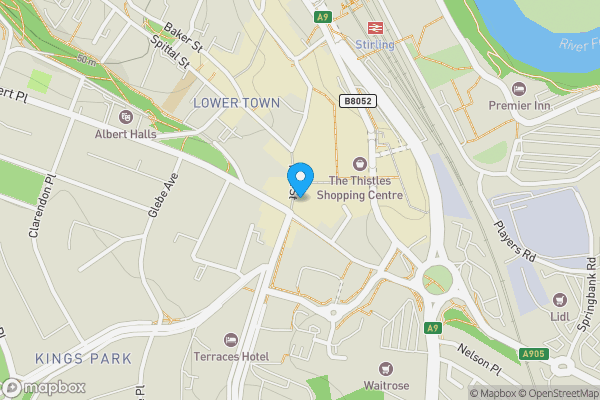 Map location for Santander 49 - 51 Port Street Stirling FK8 2EW