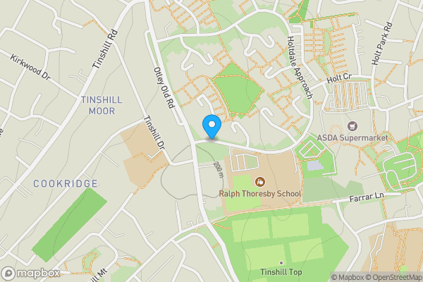 Map location for Land At Holtdale Approach , Holtdale Place, Leeds, West Yorkshire LS16 7RH