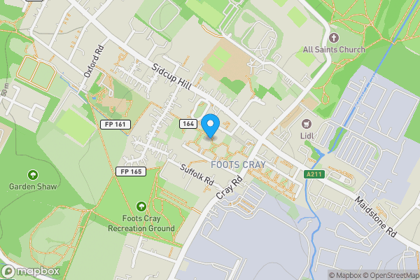 Map location for 70 Mallard Walk, Sidcup, DA14 6SQ