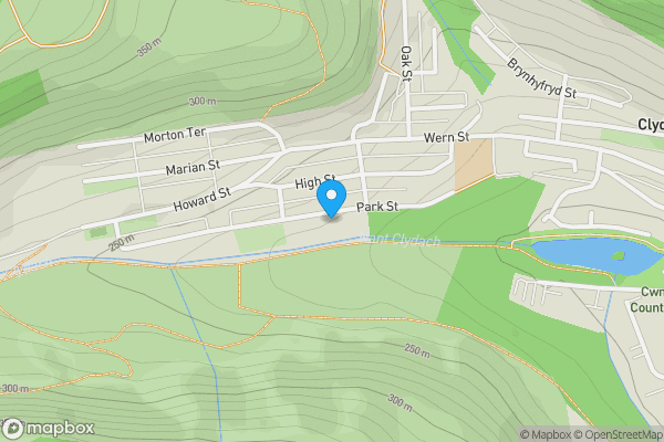 Map location for 119 Park Street, Tonypandy, CF40 2BT