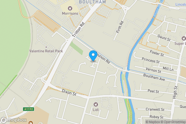 Map location for Railway Park Close, Lincoln, Lincolnshire, LN6 7AL