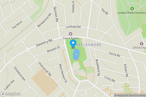 Map location for Flat 12 Quinton Parade, Cheylesmore, Coventry, West Midlands CV3 5HW
