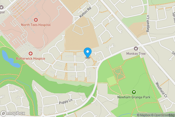 Map location for Hart Close, Stockton-On-Tees , TS19 8BA