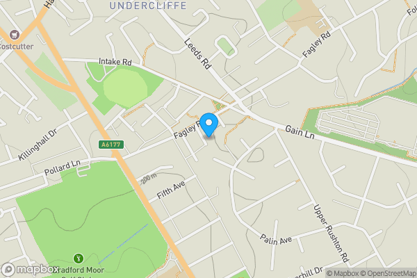 Map location for 21, Fagley Terrace Bradford, BD2 3LU