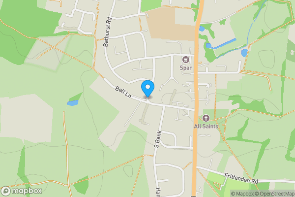 Map location for Land @ Bell Lane Kent, Staplehurst, Kent, TN12 0LU