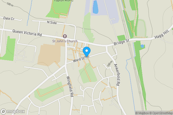 Map location for Britannia Inn, Ward Street, New Tupton, Chesterfield, Derbyshire, S42 6XP