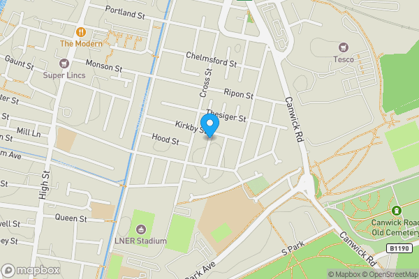 Map location for Martin Street, LINCOLN, Lincolnshire, LN5 7TX