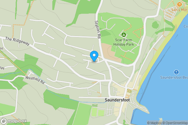 Map location for Coedrath Park, Saundersfoot, Dyfed, SA69 9HF