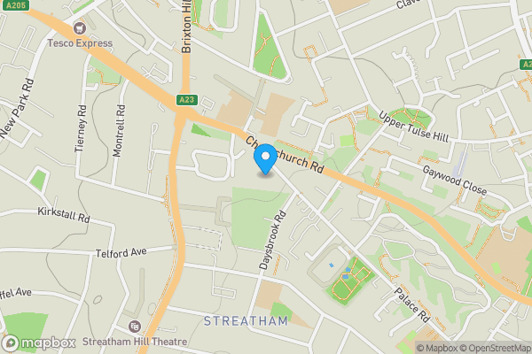 Map location for 16 Palace Road, Streatham Hill, London, SW2 3NG