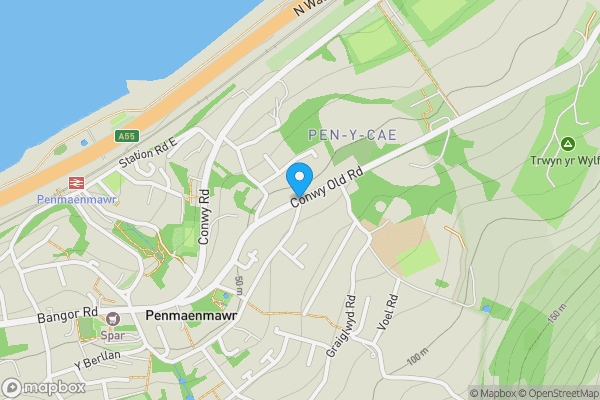 Map location for Our Lady of the Rosary, Conway Old Road, Penmaenmawr, Conwy LL34 6YE