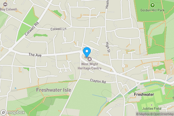 Map location for Land Rear Of Vectis House, Avenue Road, Freshwater, Isle Of Wight, PO40 9UU