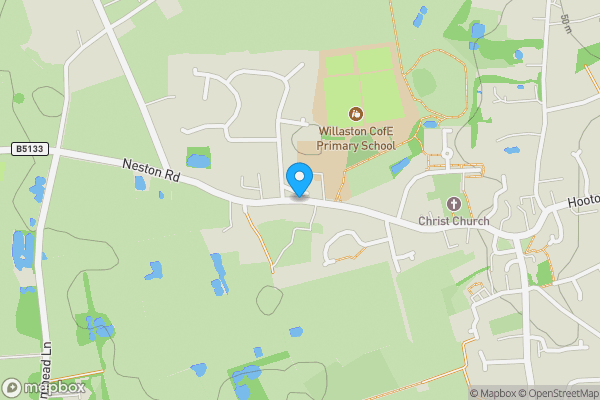 Map location for Alma Cottage, Neston Road, Willaston, CH64 2TW