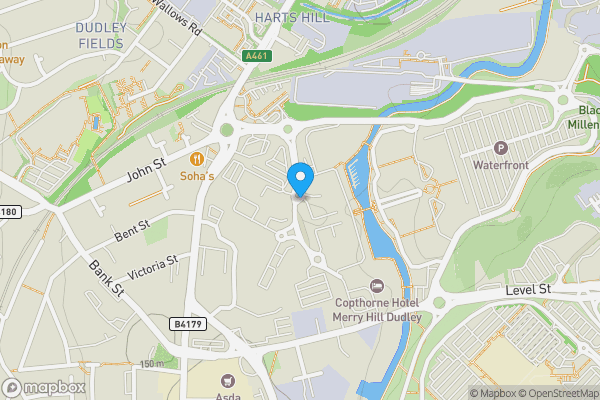 Map location for Waterfront West, Brierley Hill, West Midlands, DY5 1LZ