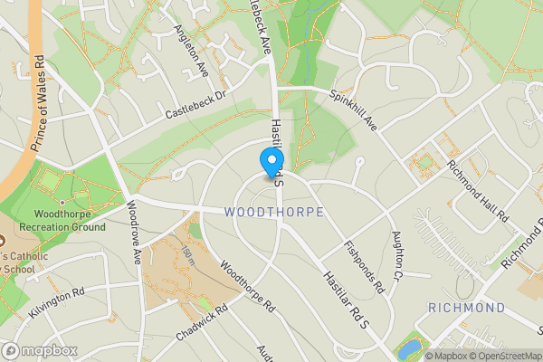 Map location for 216 and 218 Hastilar Road South, Sheffield S13 8EG