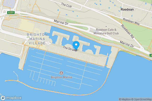Map location for The Strand, Brighton, BN2 5SH