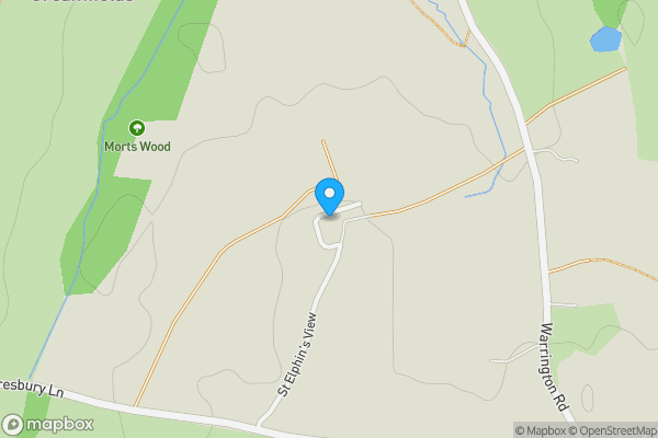 Map location for 5, St Elphin's View, Hatton, Warrington, WA4 4FW