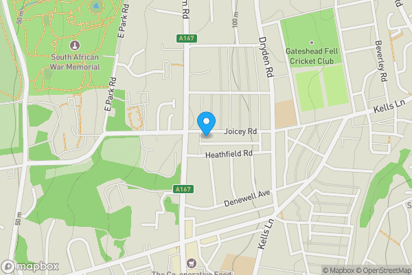 Map location for Ashfield Court, 8 Joicey Road, Gateshead, Tyne and Wear, NE9 5FD