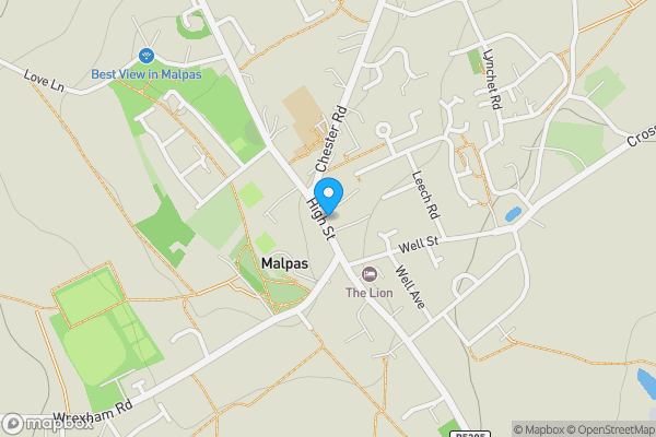 Map location for Halls