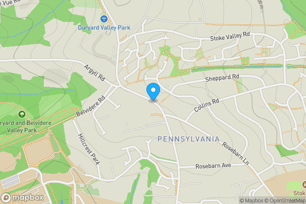 Map location for Pennsylvania Road, Exeter, Devon, EX4 6DH