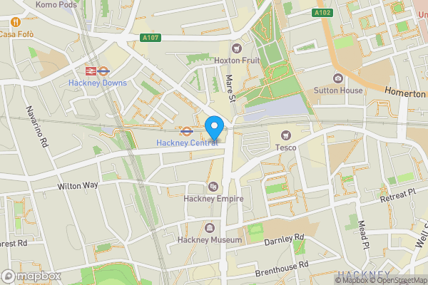 Map location for Flat 6 Noble House, 255 Graham Road, Hackney, London, E8 1PE