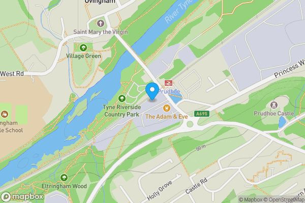 Map location for Tynecastle House Prudhoe Northumberland NE42 6NP