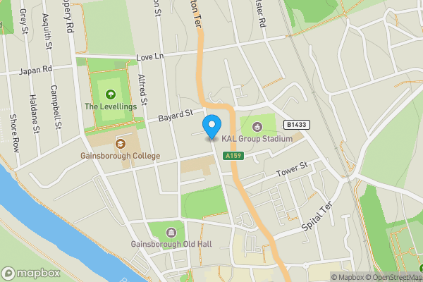 Map location for Church Street, GAINSBOROUGH, Lincolnshire, DN21 2JU