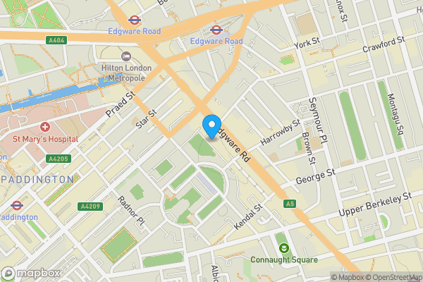 Map location for  The Water Gardens, London, W2 2DH
