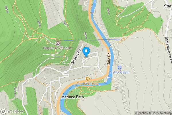 Map location for 6 Hope Terrace, Matlock Bath, Derbyshire, DE4 3NZ