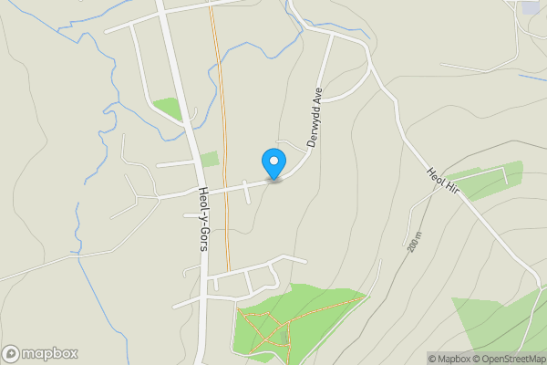 Map location for Derwydd Avenue, Ammanford, SA18 1PG