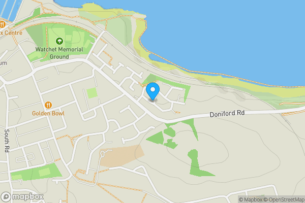 Map location for 1 Greenfield Road, Watchet, Somerset, TA23 0FF