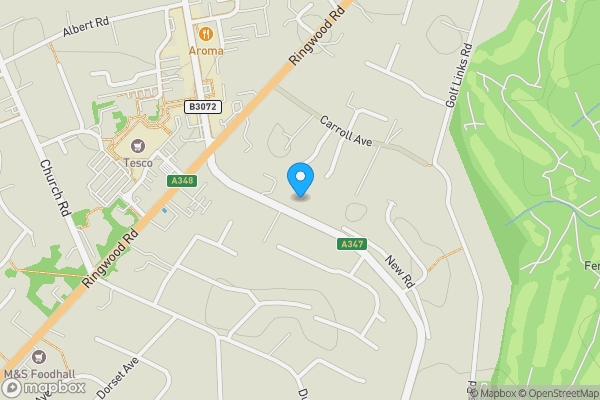 Map location for 432 New Road, Ferndown, Ferndown, BH22 8EX