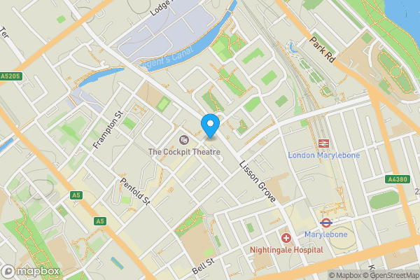 Map location for 7 Church Street, Lisson Grove, London NW8 8EE