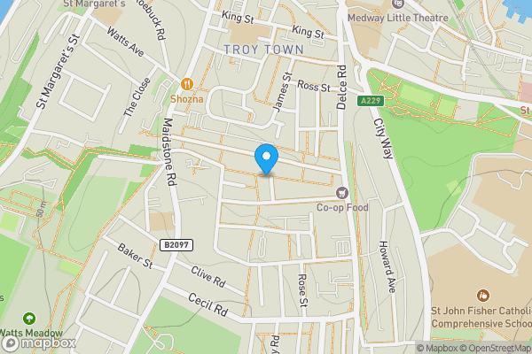 Map location for 17 Clarence Avenue, Rochester, Kent, ME1 2DX