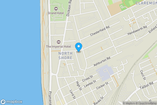 Map location for 35 Eaves Street, Blackpool, Lancashire, FY1 2NH