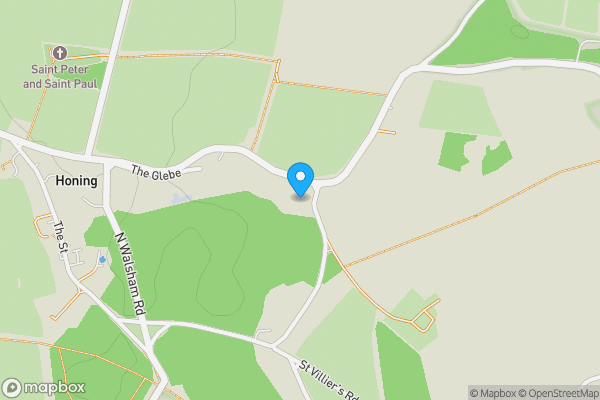 Map location for 3 Eastways, The Common, Honing, North Walsham, NR28 9PG