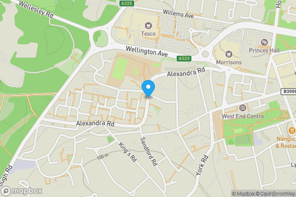 Map location for Alexandra Road, Aldershot, Hampshire, GU12 6PJ