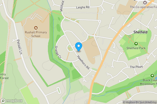 Map location for 44 Hawthorn Road, Walsall, WS4 1PD