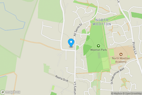 Map location for 1 Council House, Nursery Lane, North Wootton, King's Lynn, Norfolk PE30 3QF