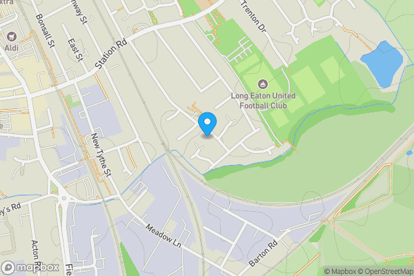 Map location for 19 Rugeley Avenue, Long Eaton, Derbyshire, NG10 2EU